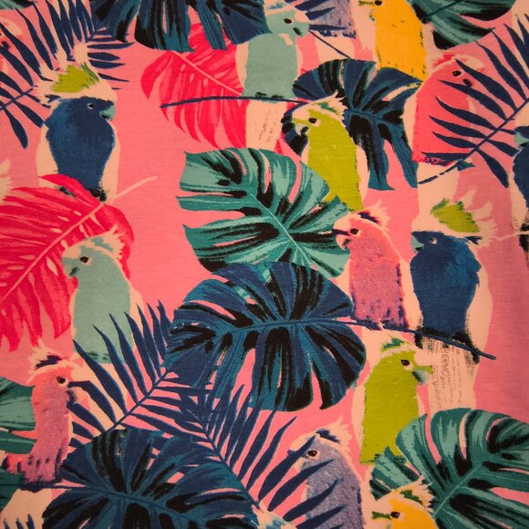 Colorful Parrot Print Kids Dress - Picture 2 of 7